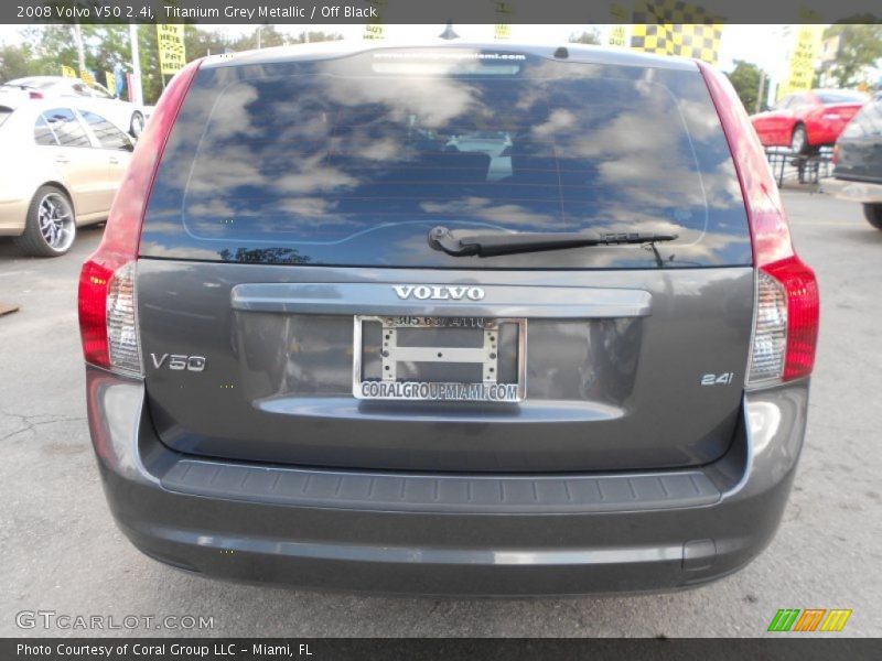 Titanium Grey Metallic / Off Black 2008 Volvo V50 2.4i