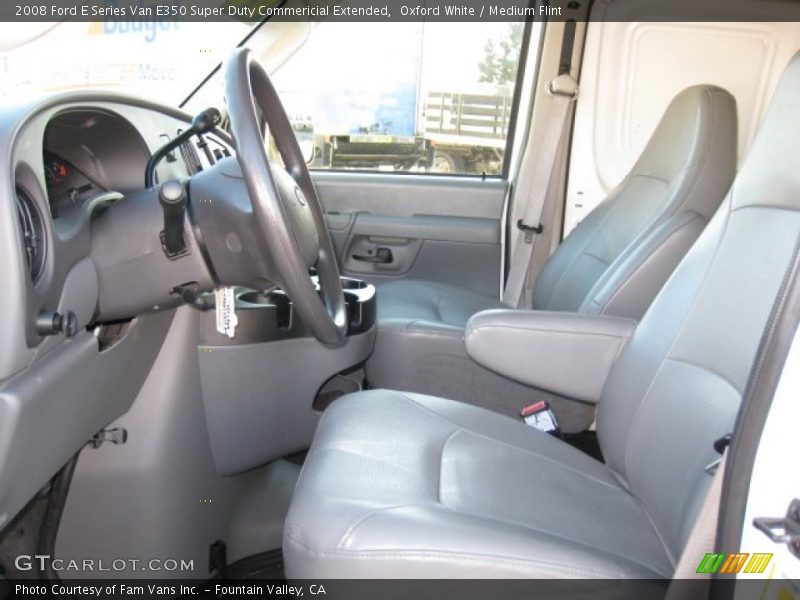 Oxford White / Medium Flint 2008 Ford E Series Van E350 Super Duty Commericial Extended