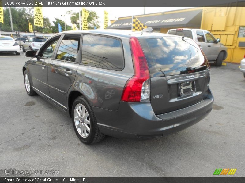 Titanium Grey Metallic / Off Black 2008 Volvo V50 2.4i