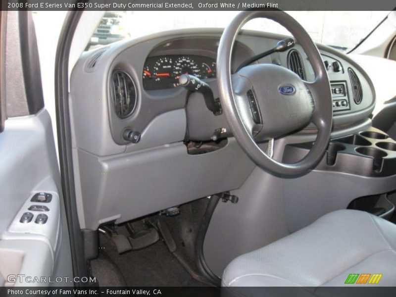 Oxford White / Medium Flint 2008 Ford E Series Van E350 Super Duty Commericial Extended