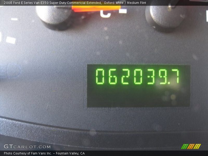 Oxford White / Medium Flint 2008 Ford E Series Van E350 Super Duty Commericial Extended