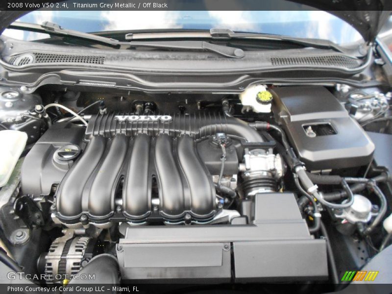  2008 V50 2.4i Engine - 2.4 Liter DOHC 20-Valve VVT 5 Cylinder