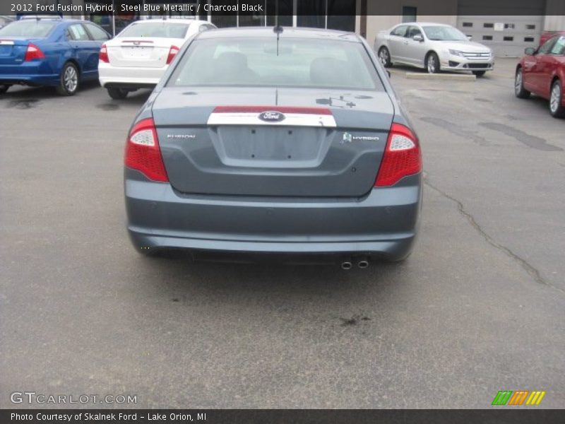 Steel Blue Metallic / Charcoal Black 2012 Ford Fusion Hybrid