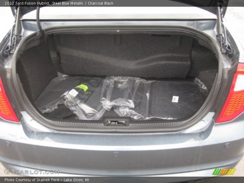 Steel Blue Metallic / Charcoal Black 2012 Ford Fusion Hybrid