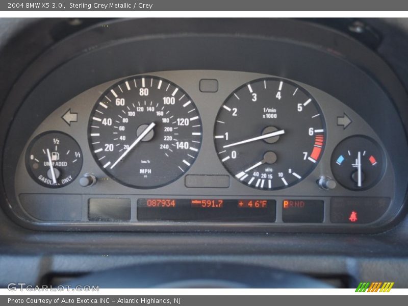 Sterling Grey Metallic / Grey 2004 BMW X5 3.0i