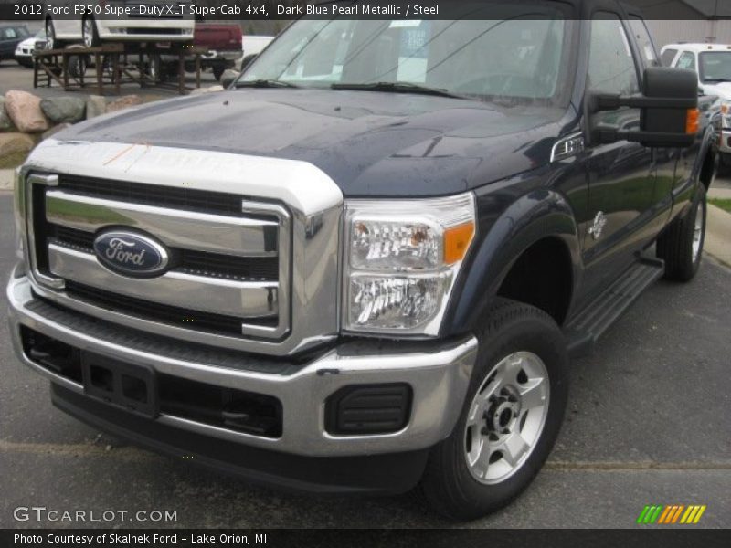 Dark Blue Pearl Metallic / Steel 2012 Ford F350 Super Duty XLT SuperCab 4x4