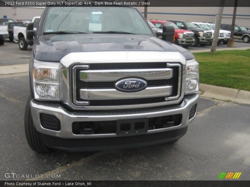 Dark Blue Pearl Metallic / Steel 2012 Ford F350 Super Duty XLT SuperCab 4x4