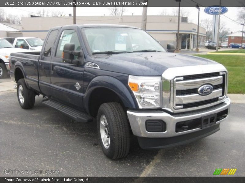 Dark Blue Pearl Metallic / Steel 2012 Ford F350 Super Duty XLT SuperCab 4x4