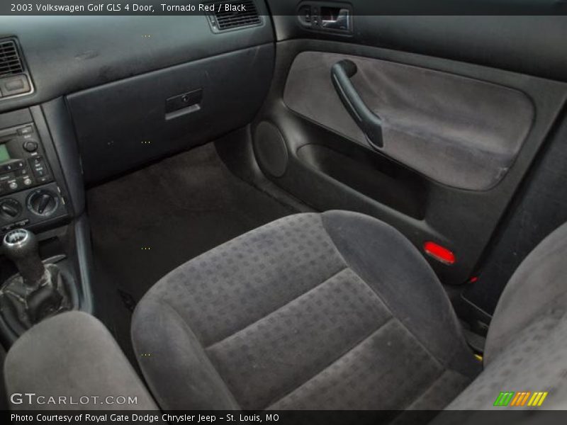 Tornado Red / Black 2003 Volkswagen Golf GLS 4 Door
