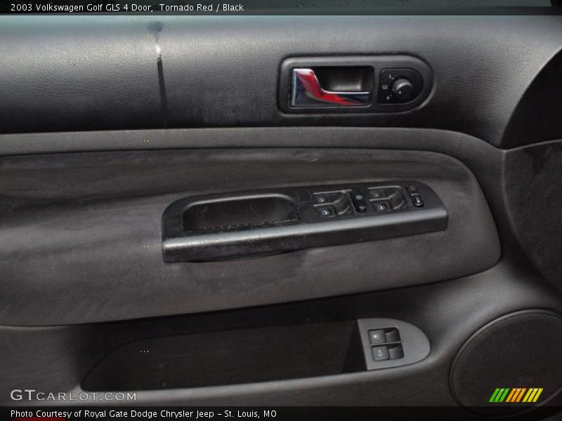 Tornado Red / Black 2003 Volkswagen Golf GLS 4 Door