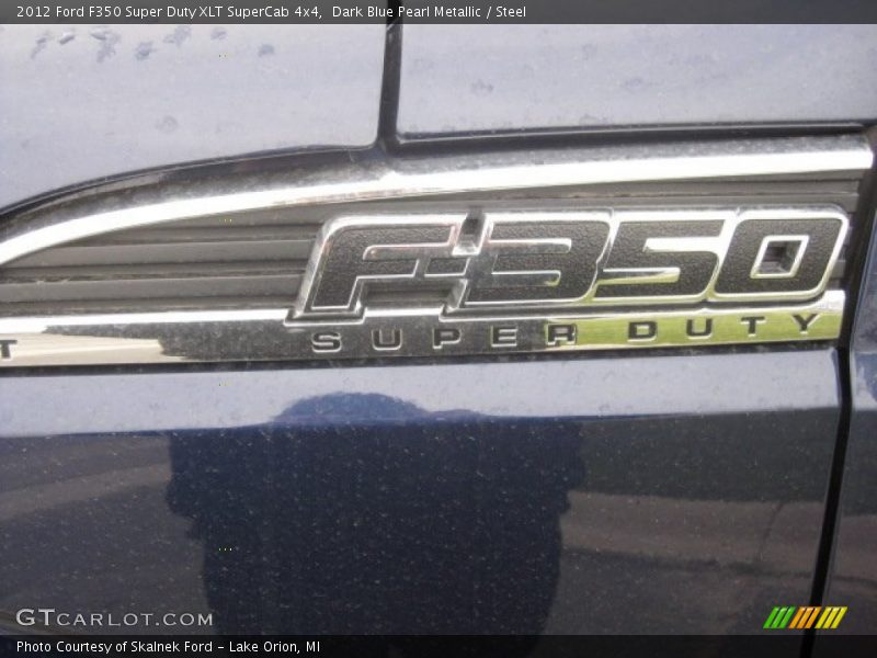 Dark Blue Pearl Metallic / Steel 2012 Ford F350 Super Duty XLT SuperCab 4x4