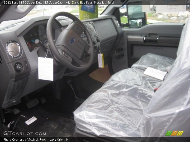 Dark Blue Pearl Metallic / Steel 2012 Ford F350 Super Duty XLT SuperCab 4x4