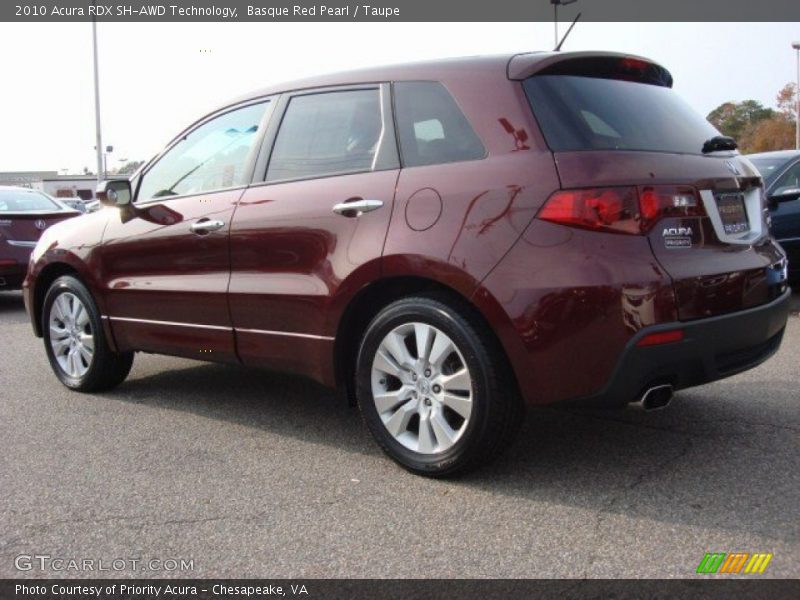 Basque Red Pearl / Taupe 2010 Acura RDX SH-AWD Technology