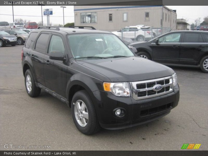 Ebony Black / Stone 2012 Ford Escape XLT V6