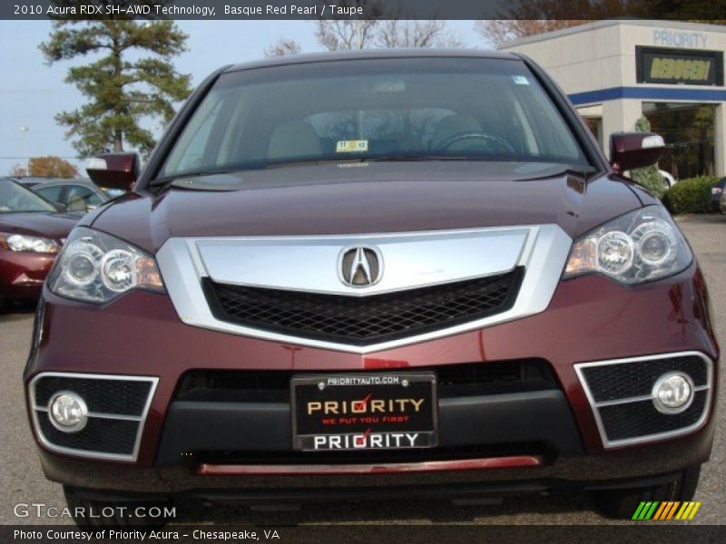 Basque Red Pearl / Taupe 2010 Acura RDX SH-AWD Technology