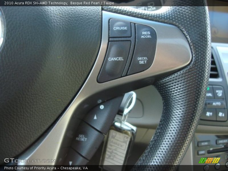 Basque Red Pearl / Taupe 2010 Acura RDX SH-AWD Technology