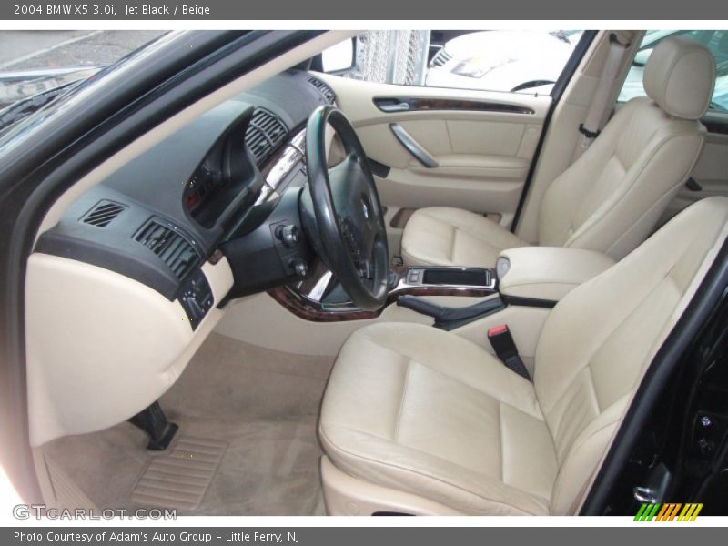 Jet Black / Beige 2004 BMW X5 3.0i