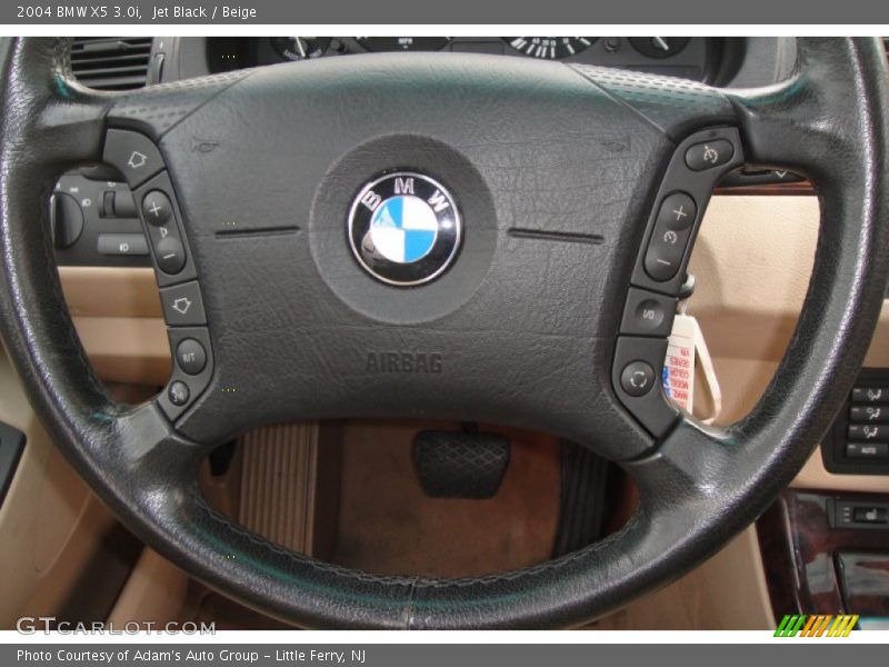 Jet Black / Beige 2004 BMW X5 3.0i