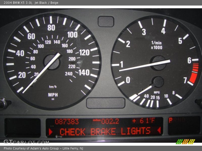 Jet Black / Beige 2004 BMW X5 3.0i