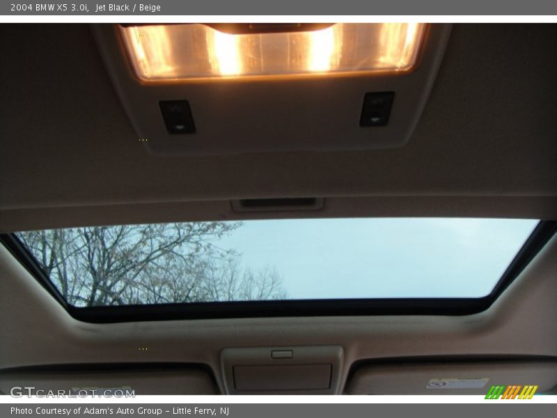 Jet Black / Beige 2004 BMW X5 3.0i