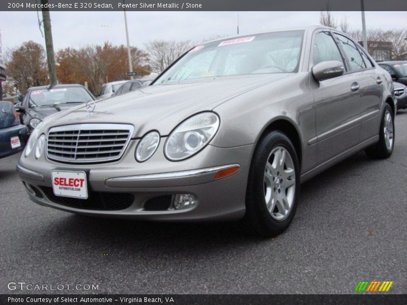Pewter Silver Metallic / Stone 2004 Mercedes-Benz E 320 Sedan
