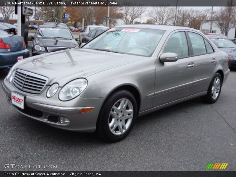 Pewter Silver Metallic / Stone 2004 Mercedes-Benz E 320 Sedan