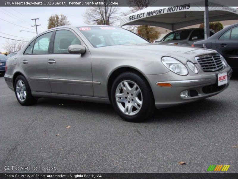 Pewter Silver Metallic / Stone 2004 Mercedes-Benz E 320 Sedan