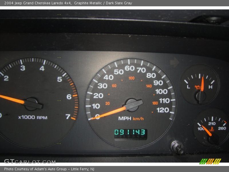 Graphite Metallic / Dark Slate Gray 2004 Jeep Grand Cherokee Laredo 4x4
