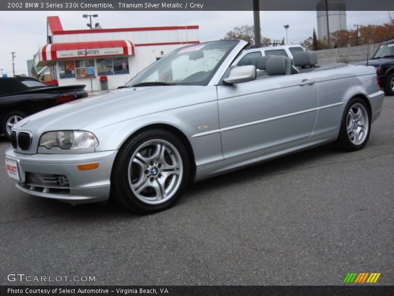 Titanium Silver Metallic / Grey 2002 BMW 3 Series 330i Convertible