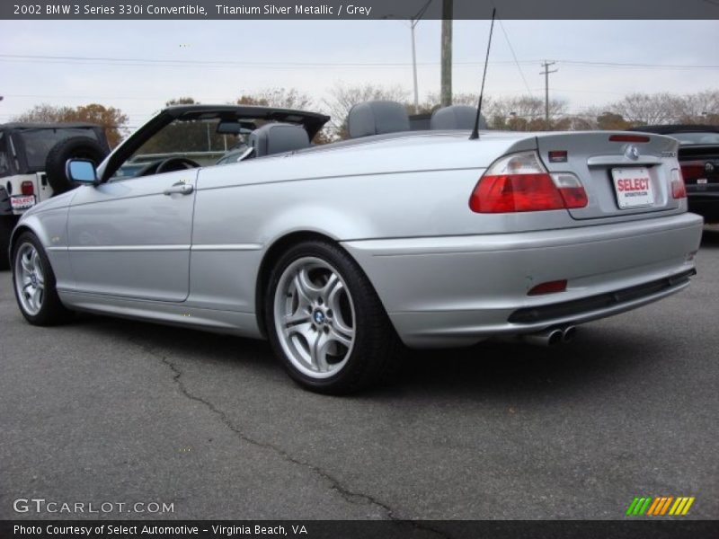 Titanium Silver Metallic / Grey 2002 BMW 3 Series 330i Convertible