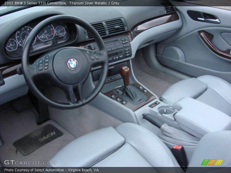 Titanium Silver Metallic / Grey 2002 BMW 3 Series 330i Convertible
