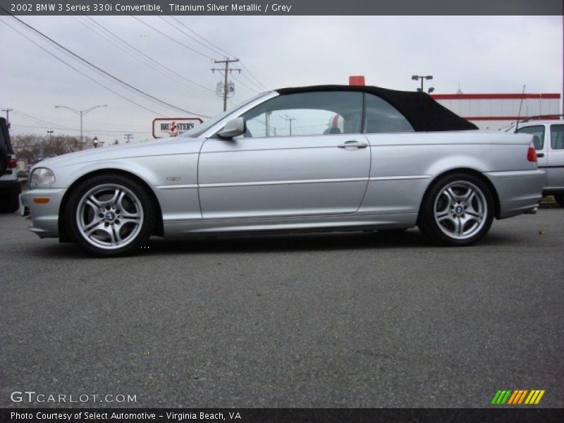 Titanium Silver Metallic / Grey 2002 BMW 3 Series 330i Convertible