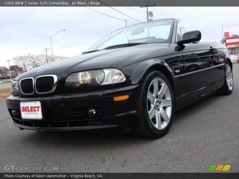 Jet Black / Beige 2002 BMW 3 Series 325i Convertible