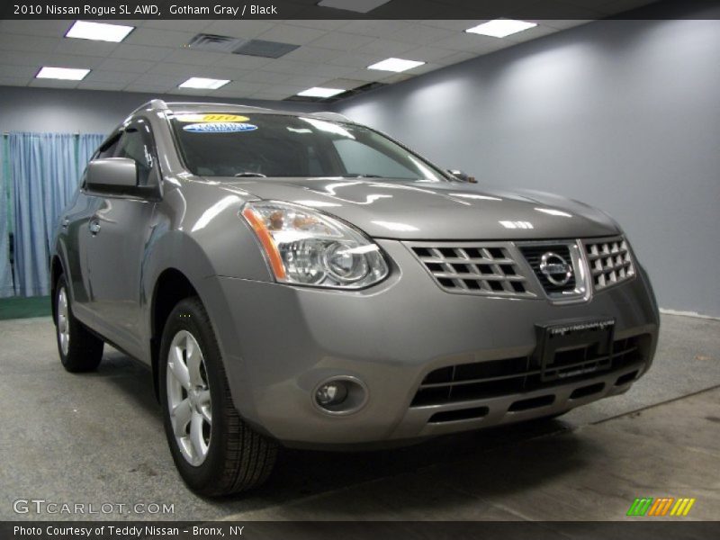 Gotham Gray / Black 2010 Nissan Rogue SL AWD