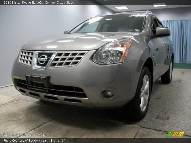 Gotham Gray / Black 2010 Nissan Rogue SL AWD