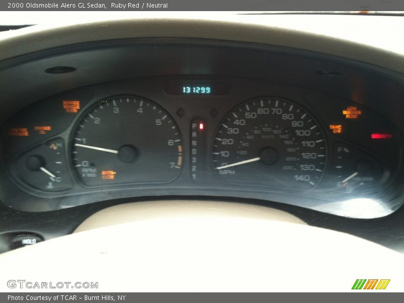 Ruby Red / Neutral 2000 Oldsmobile Alero GL Sedan