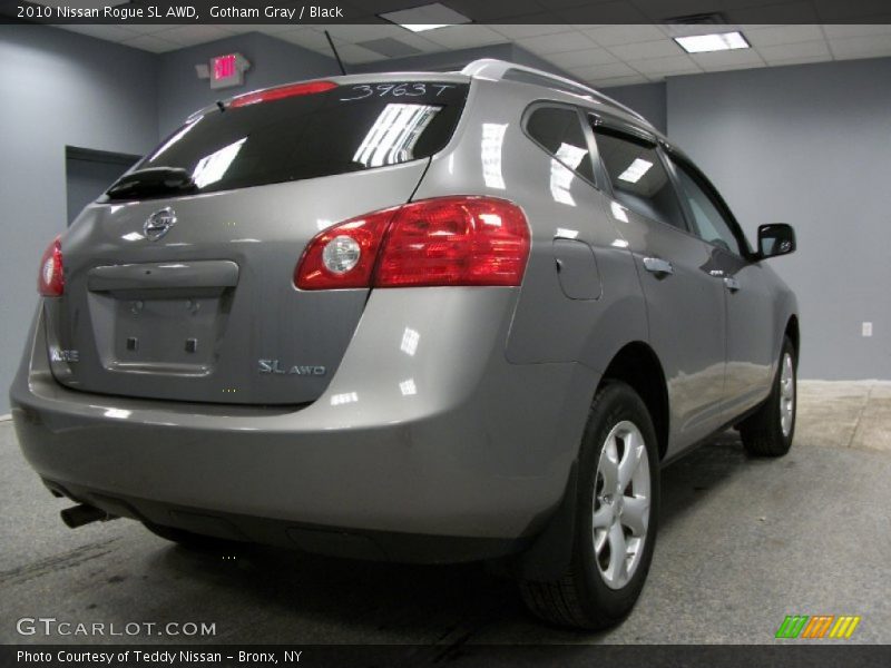Gotham Gray / Black 2010 Nissan Rogue SL AWD