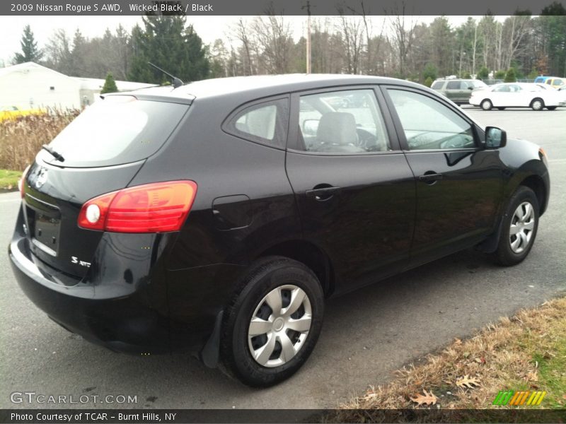 Wicked Black / Black 2009 Nissan Rogue S AWD