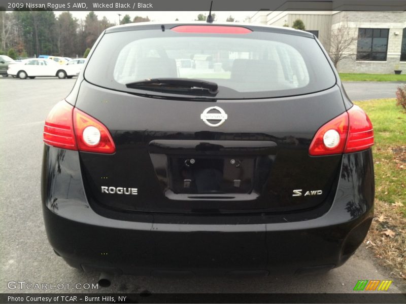 Wicked Black / Black 2009 Nissan Rogue S AWD