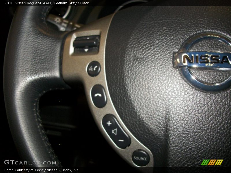 Gotham Gray / Black 2010 Nissan Rogue SL AWD