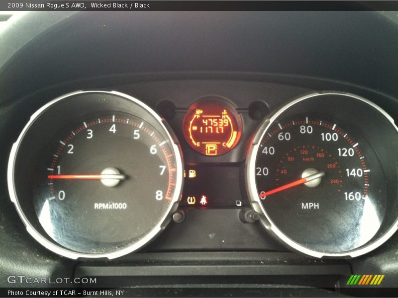 Wicked Black / Black 2009 Nissan Rogue S AWD