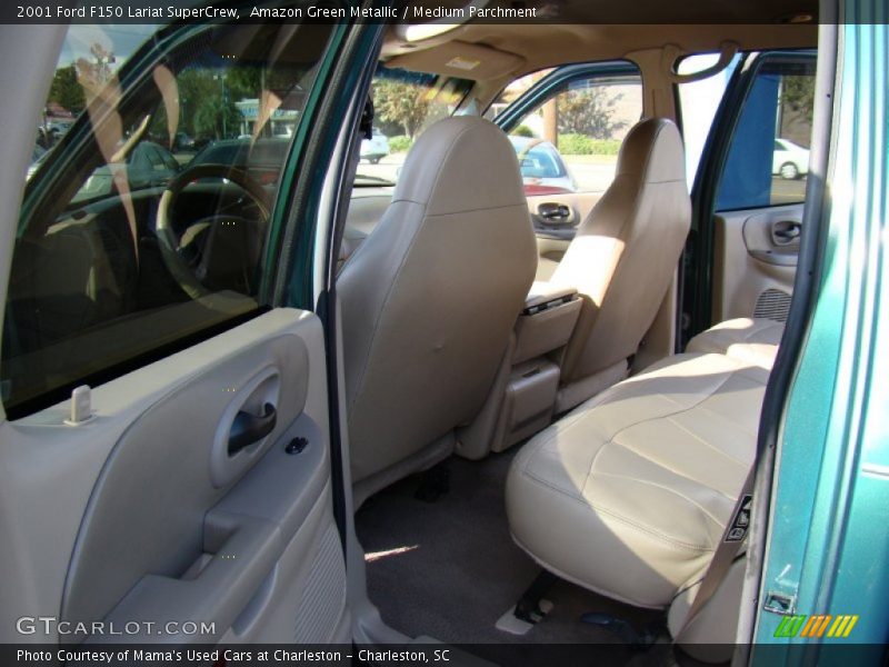 Amazon Green Metallic / Medium Parchment 2001 Ford F150 Lariat SuperCrew