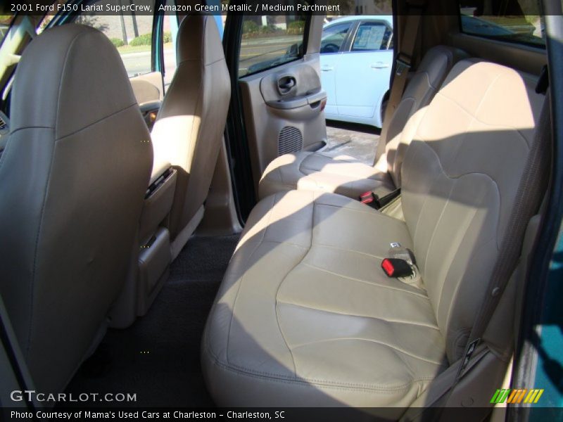 Amazon Green Metallic / Medium Parchment 2001 Ford F150 Lariat SuperCrew