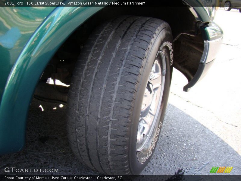 Amazon Green Metallic / Medium Parchment 2001 Ford F150 Lariat SuperCrew
