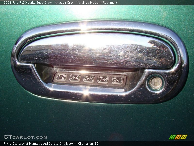 Amazon Green Metallic / Medium Parchment 2001 Ford F150 Lariat SuperCrew