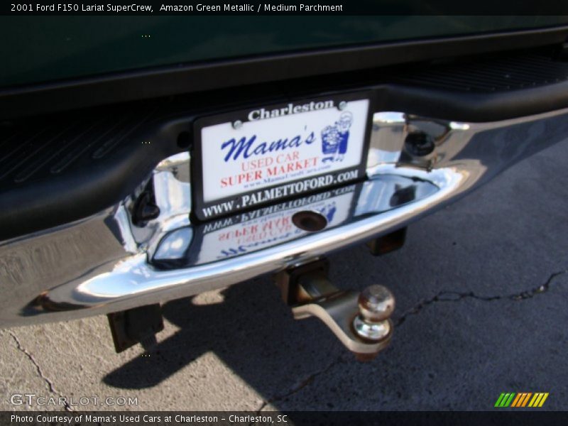Amazon Green Metallic / Medium Parchment 2001 Ford F150 Lariat SuperCrew