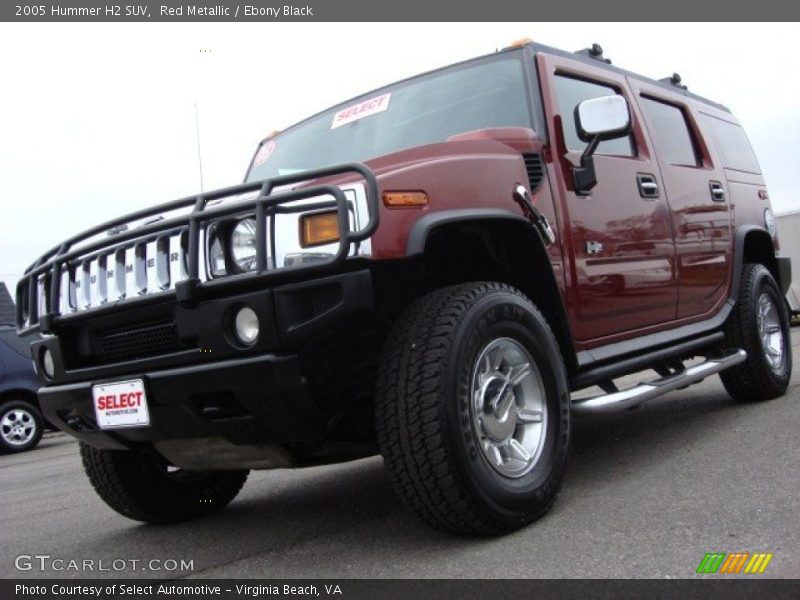 Red Metallic / Ebony Black 2005 Hummer H2 SUV