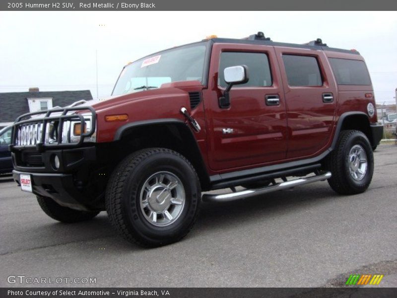 Red Metallic / Ebony Black 2005 Hummer H2 SUV