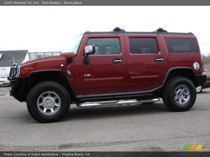 Red Metallic / Ebony Black 2005 Hummer H2 SUV