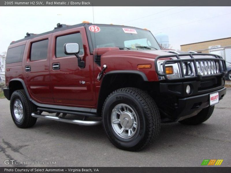 Red Metallic / Ebony Black 2005 Hummer H2 SUV